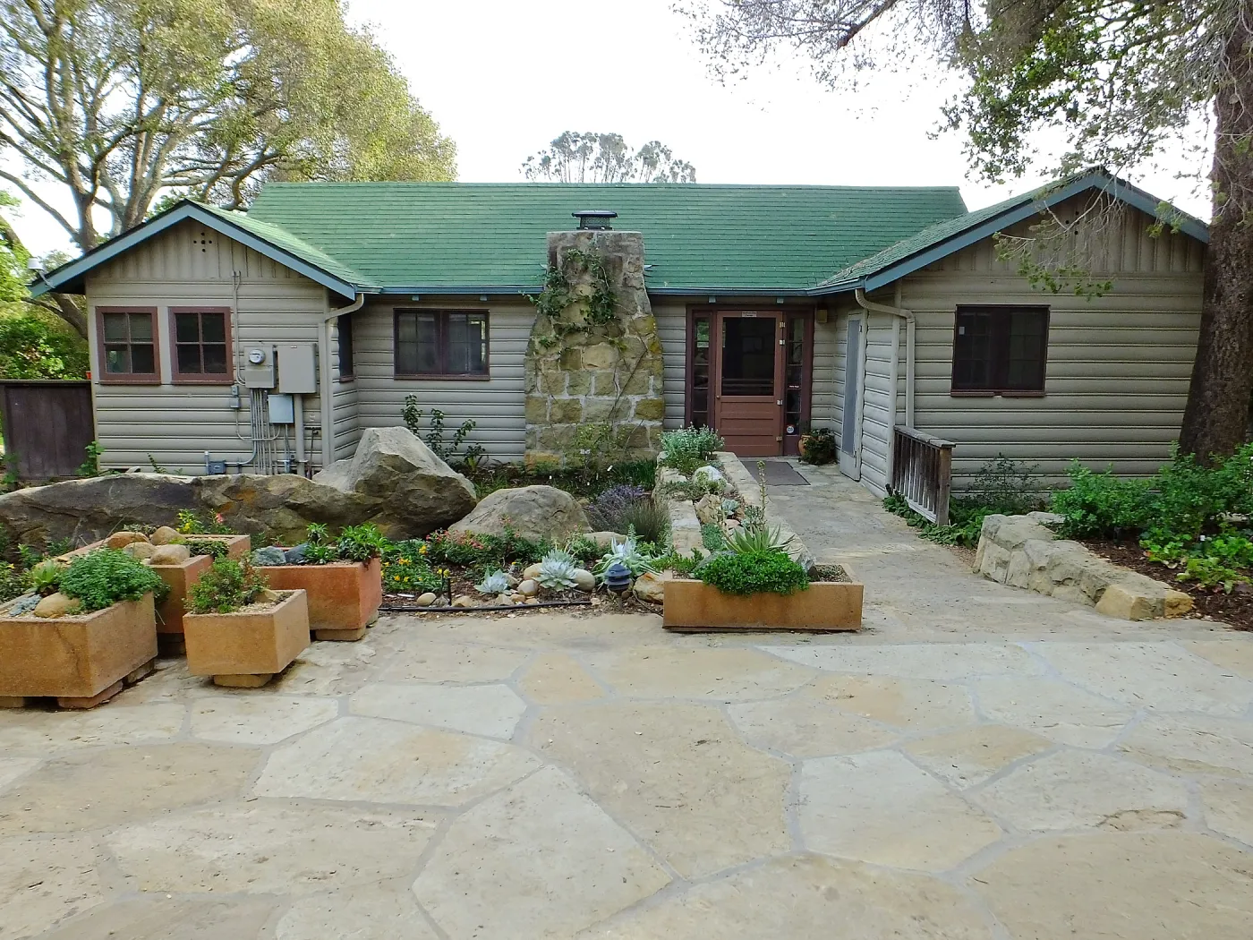 Home Demonstration Garden Renovation, view 2, north side of Cottage