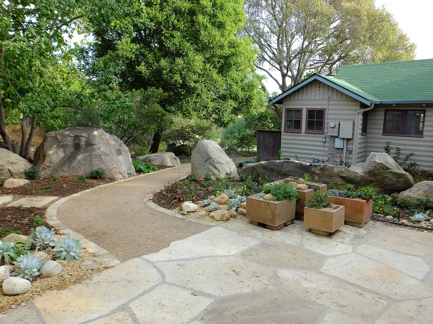 Home Demonstration Garden Renovation, view 3, north side of Cottage