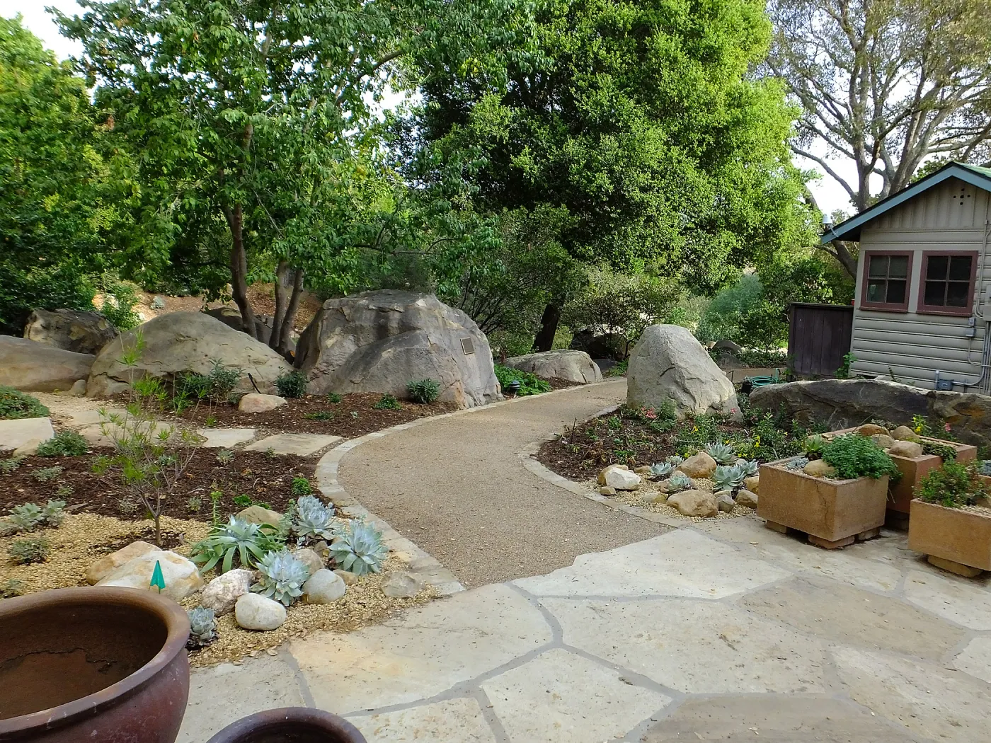 Home Demonstration Garden Renovation, view 4, north side of Cottage