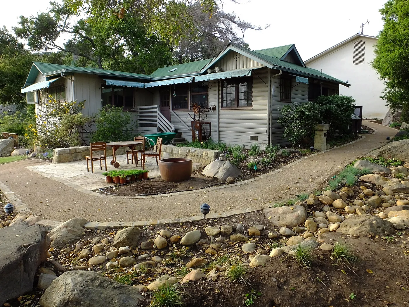 Home Demonstration Garden Renovation, view 13, looking towards southeast corner of Cottage