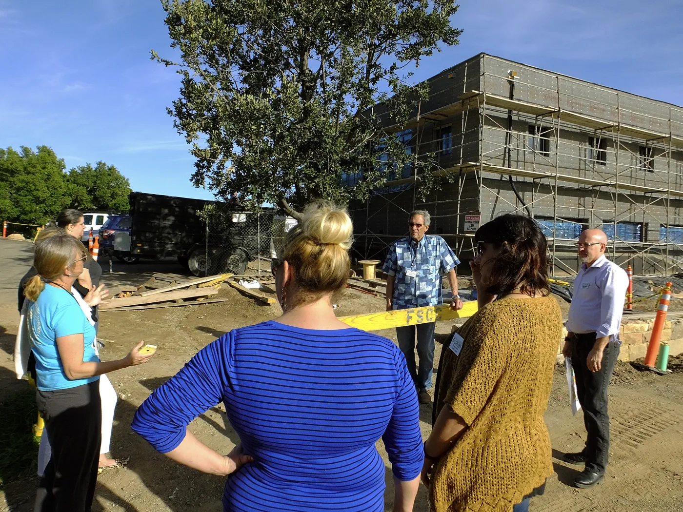 Pritzlaff Conservation Center construction, staff tour