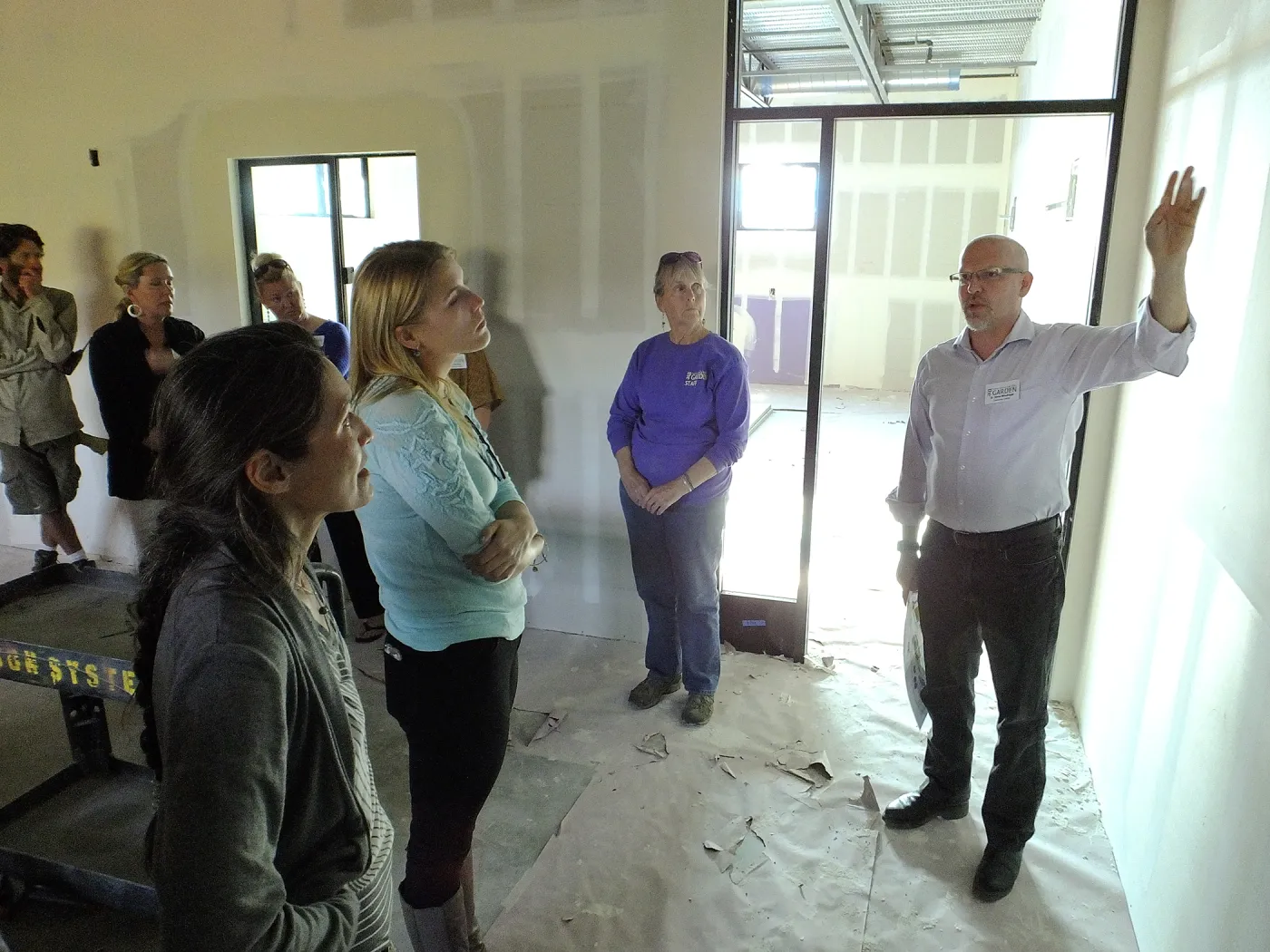 Pritzlaff Conservation Center construction, staff tour