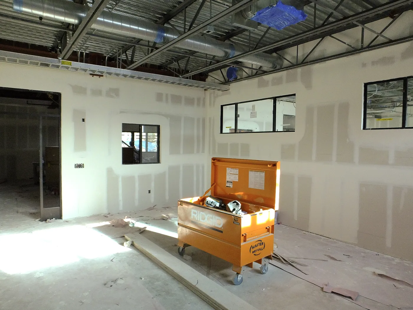 Pritzlaff Conservation Center Construction, looking southeast across wet lab area