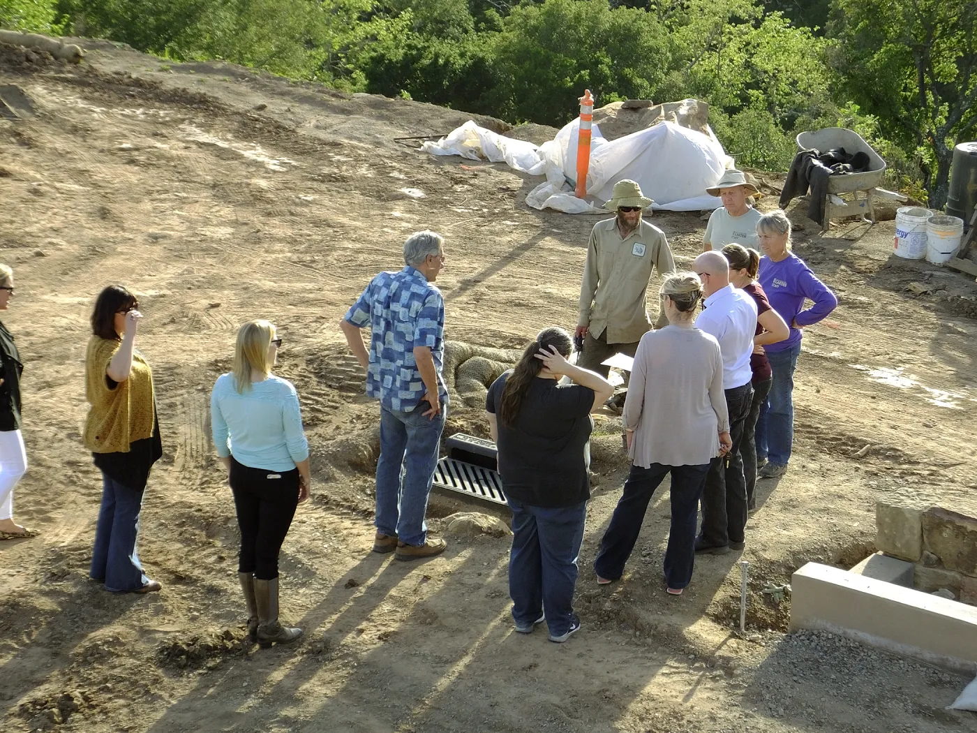 Pritzlaff Conservation Center construction, staff tour