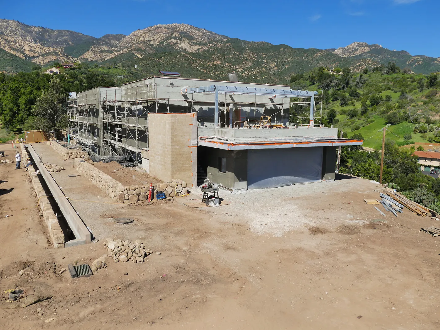 Pritzlaff Conservation Center Construction, Exterior looking northeast