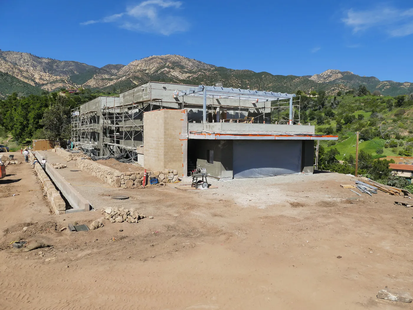 Pritzlaff Conservation Center Construction, Exterior looking northeast