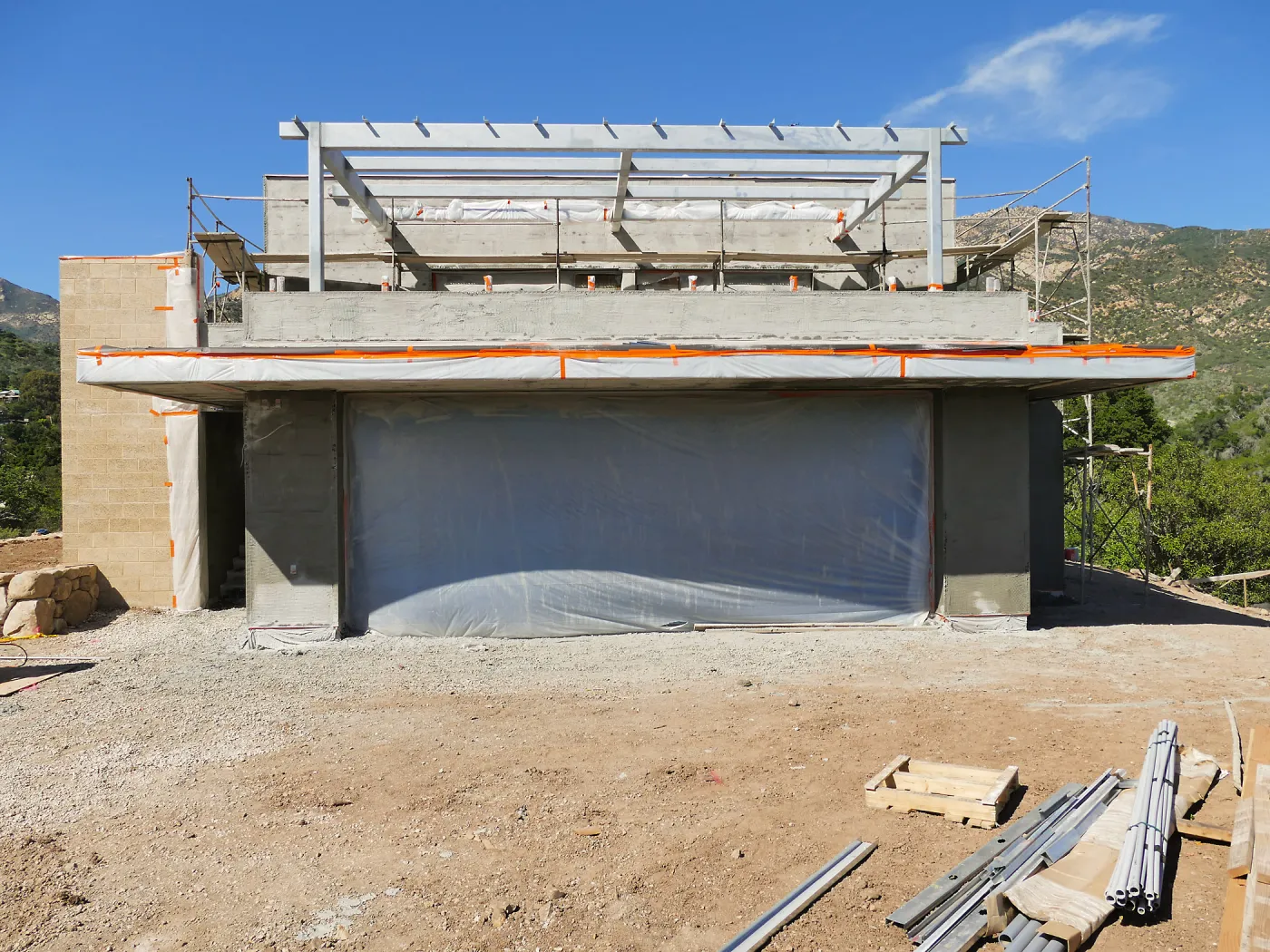 Pritzlaff Conservation Center Construction, south wall