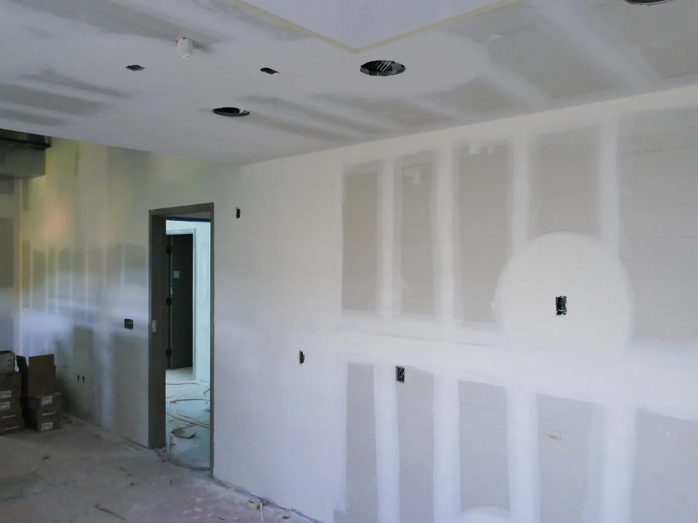 Pritzlaff Conservation Center Construction, looking southwest across first floor common area