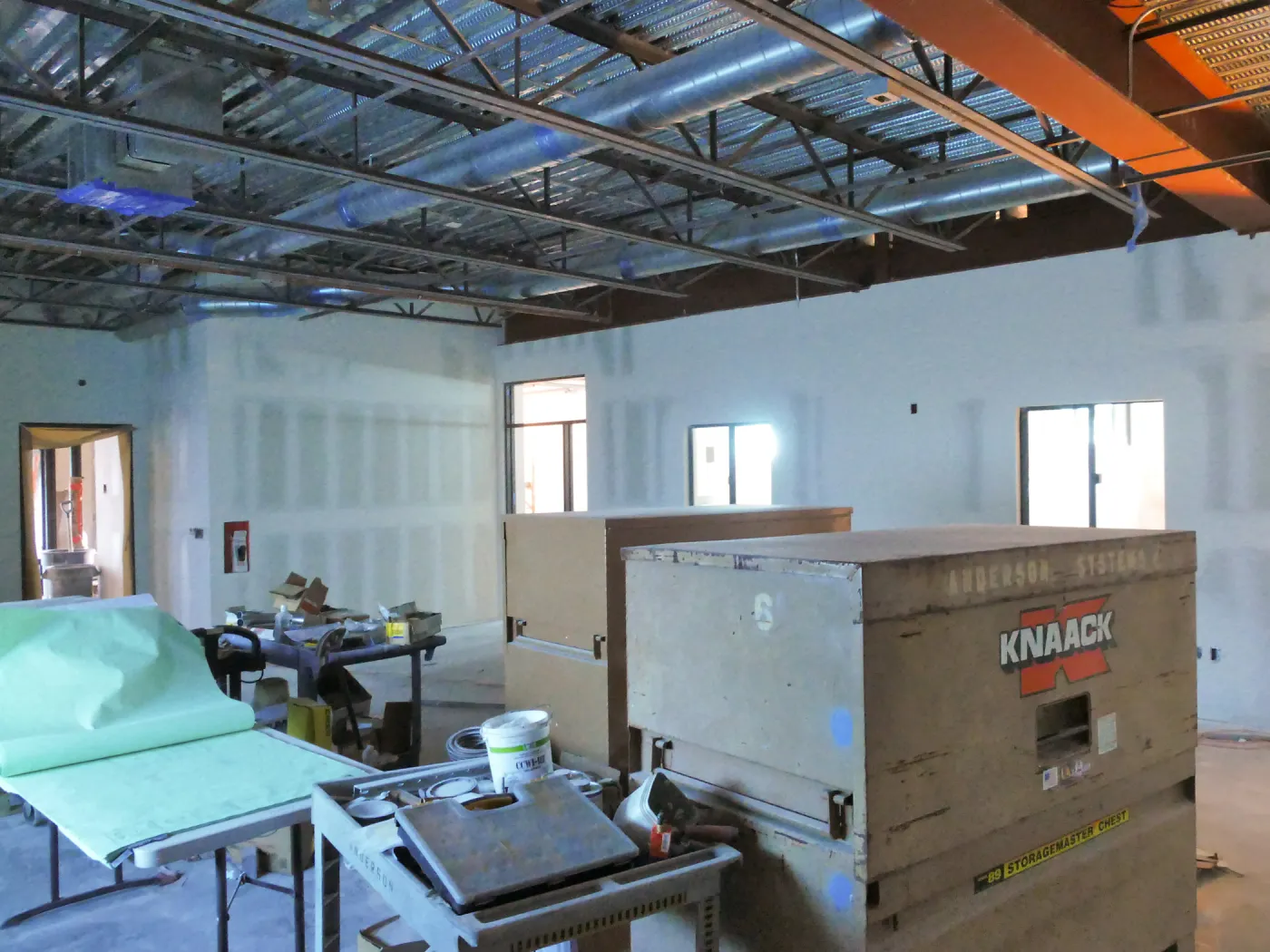 Pritzlaff Conservation Center Construction, looking southwest across Research workstation area