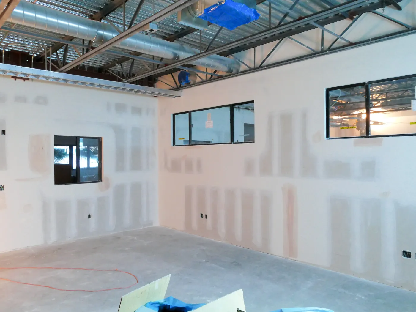 Pritzlaff Conservation Center Construction, looking southeast across wet lab area