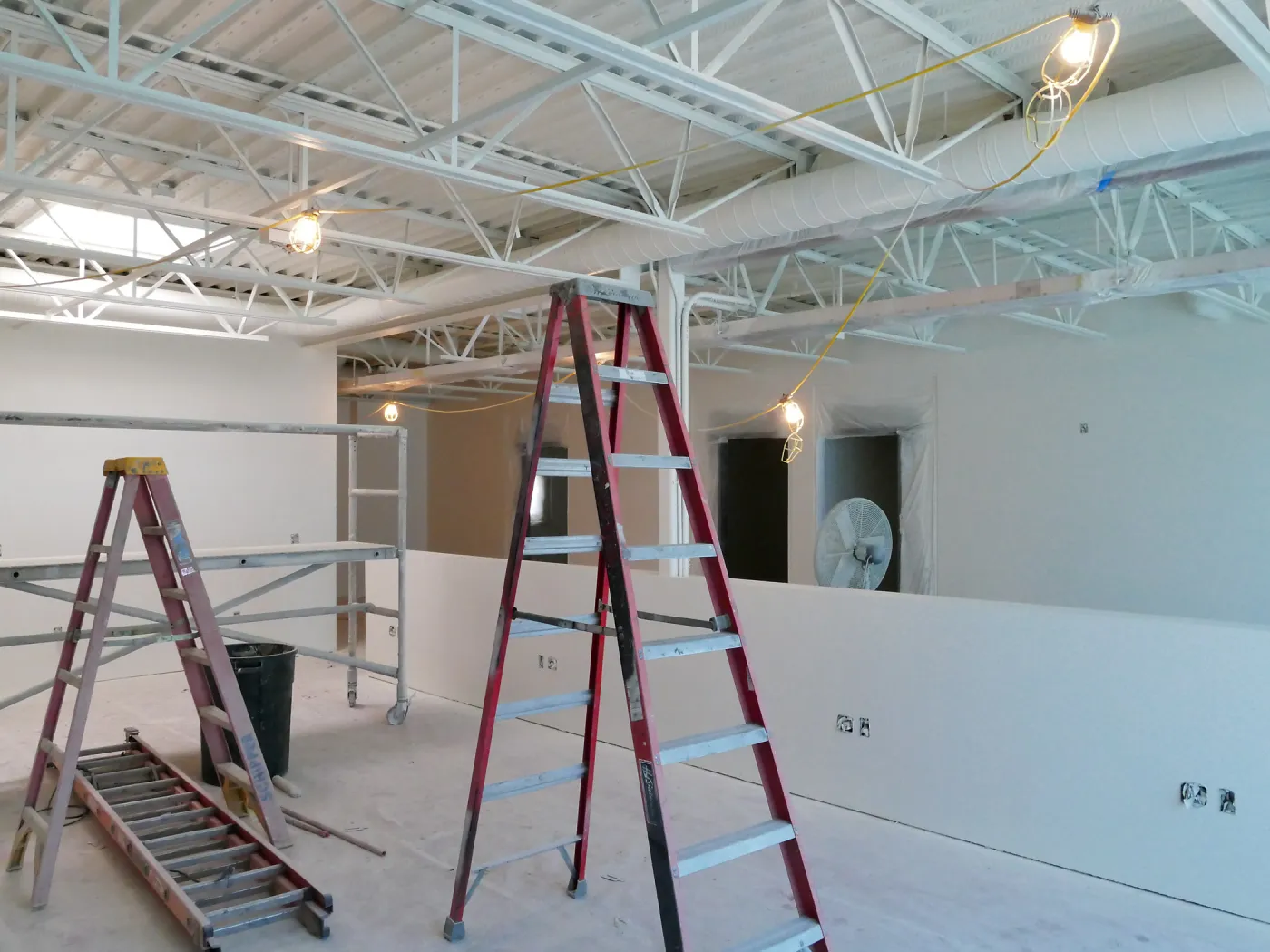 Pritzlaff Conservation Center Construction, looking southwest across Administrative office area