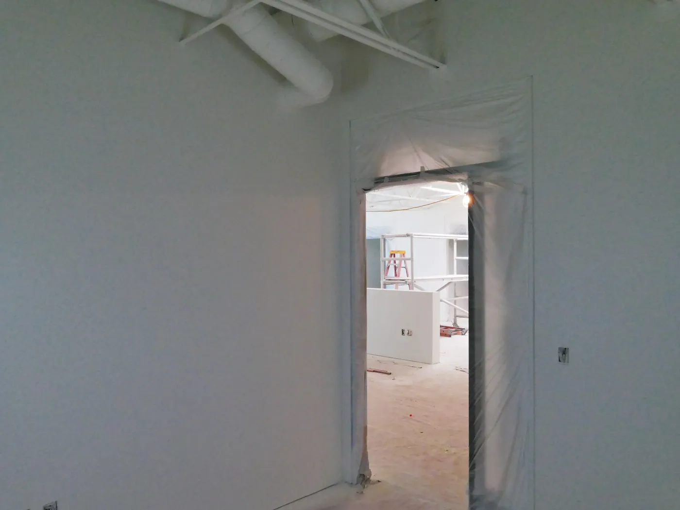 Pritzlaff Conservation Center Construction, looking northeast across Administrative office area