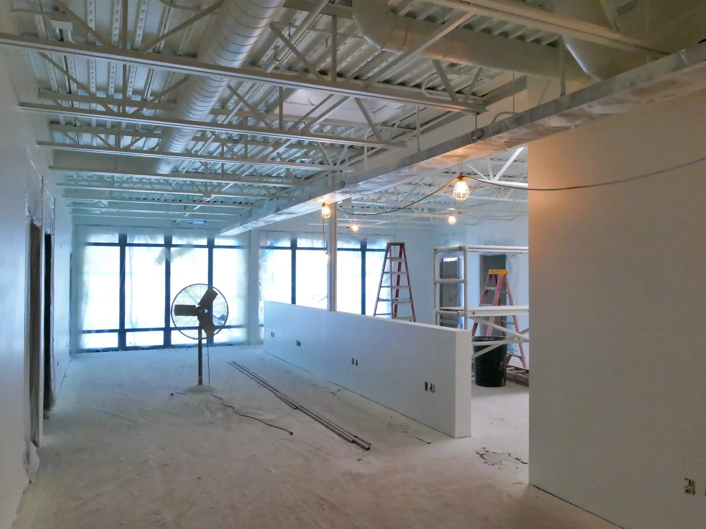 Pritzlaff Conservation Center Construction, looking northeast across Administrative office area