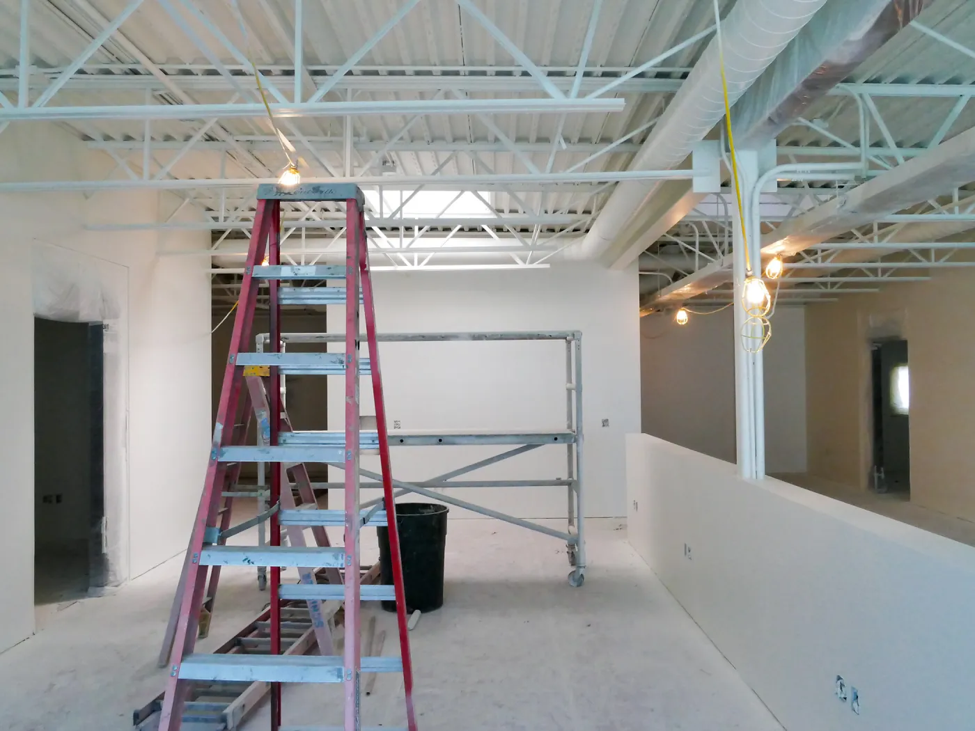 Pritzlaff Conservation Center Construction, looking south across Administrative office area