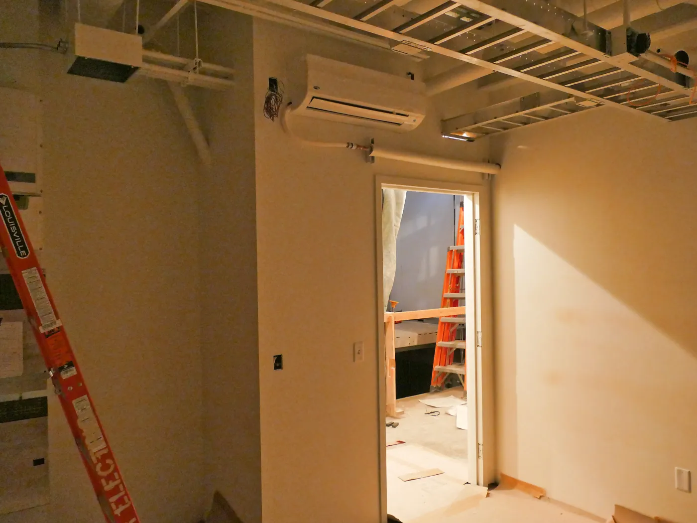 Pritzlaff Conservation Center Construction, looking northeast across IT closet