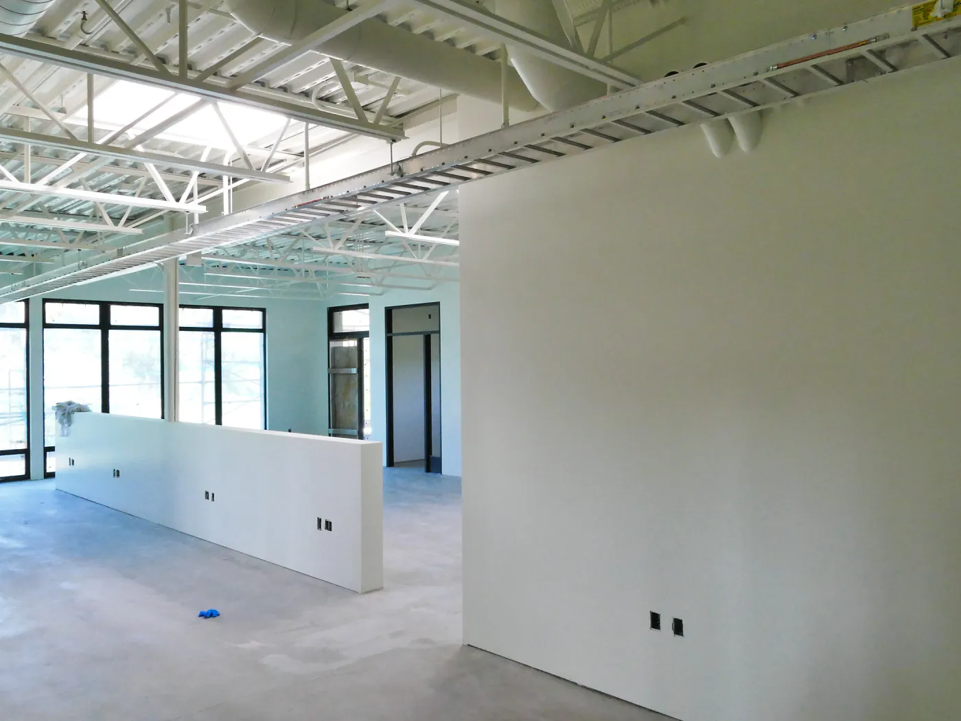 Pritzlaff Conservation Center Construction, looking southwest across Administrative office area