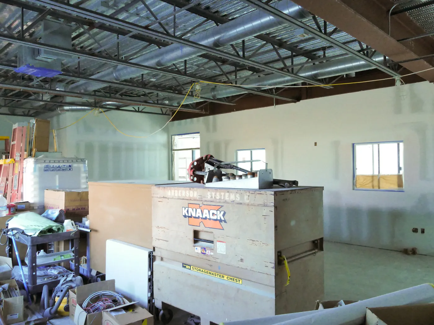Pritzlaff Conservation Center Construction, looking southwest across Research workstation area