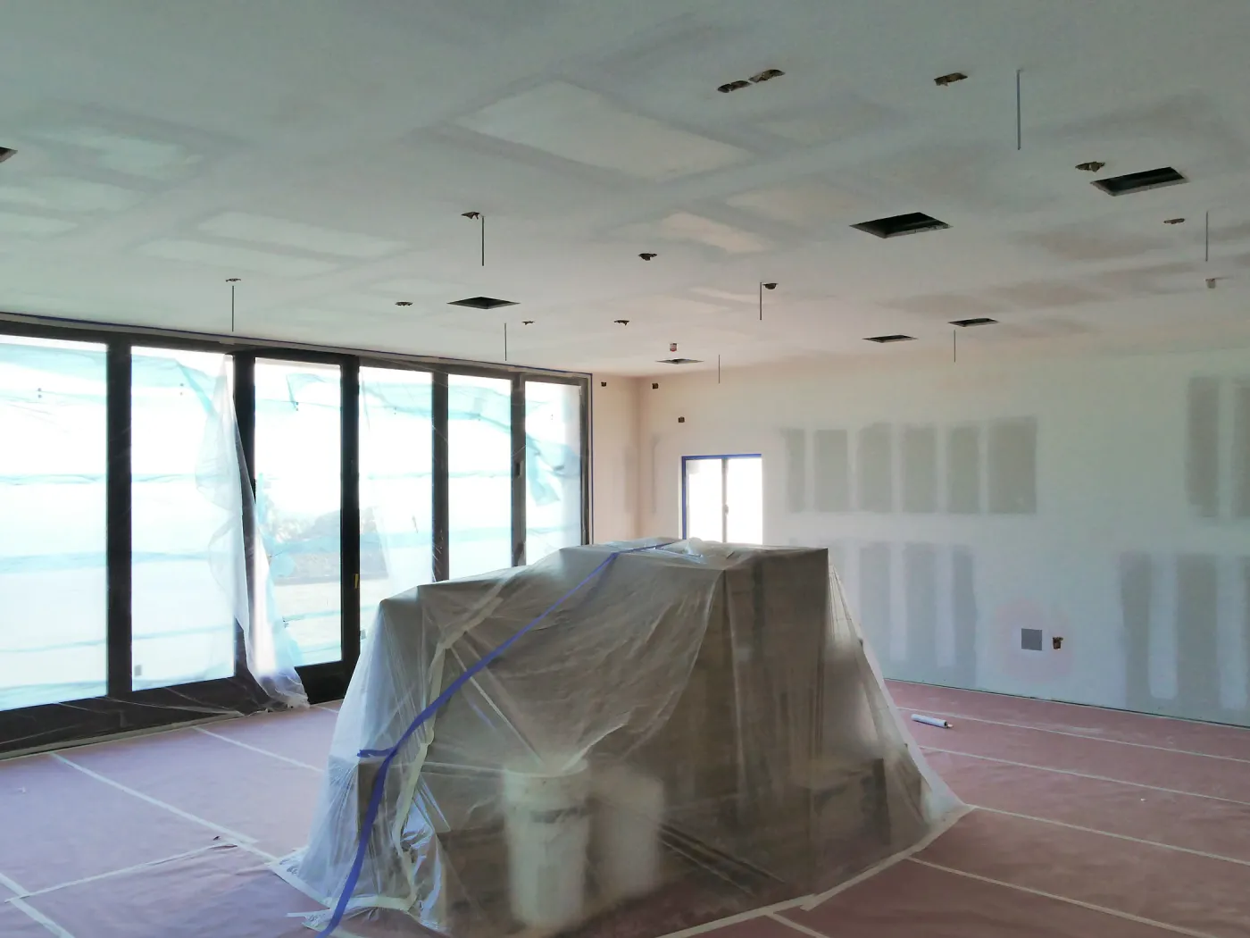 Pritzlaff Conservation Center Construction, Exhibit Room, looking southwest