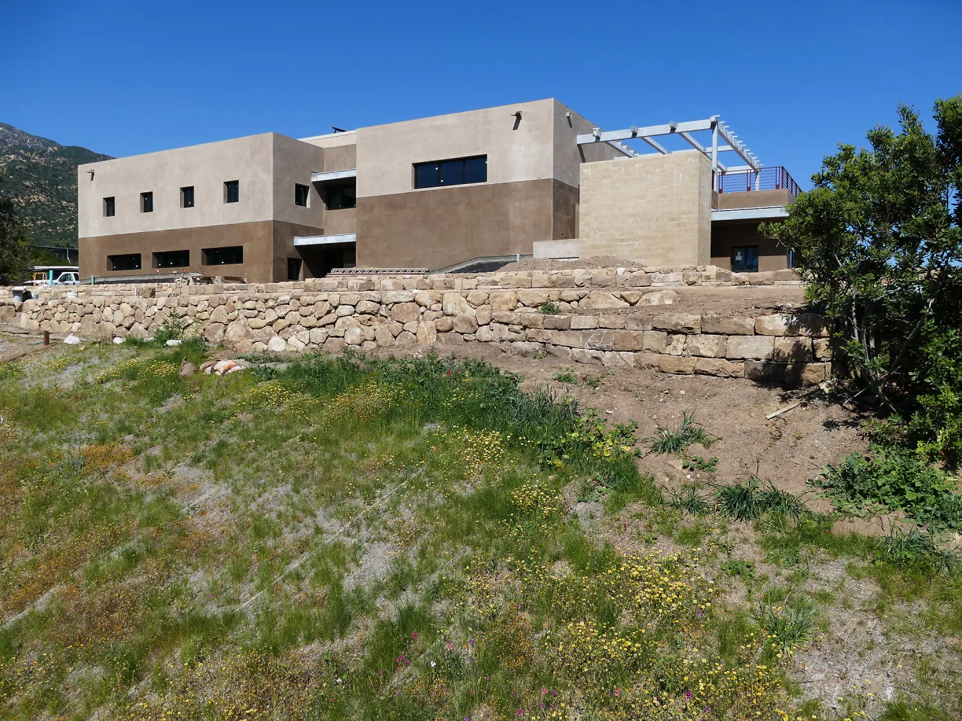Pritzlaff Conservation Center Construction, west face looking northeast