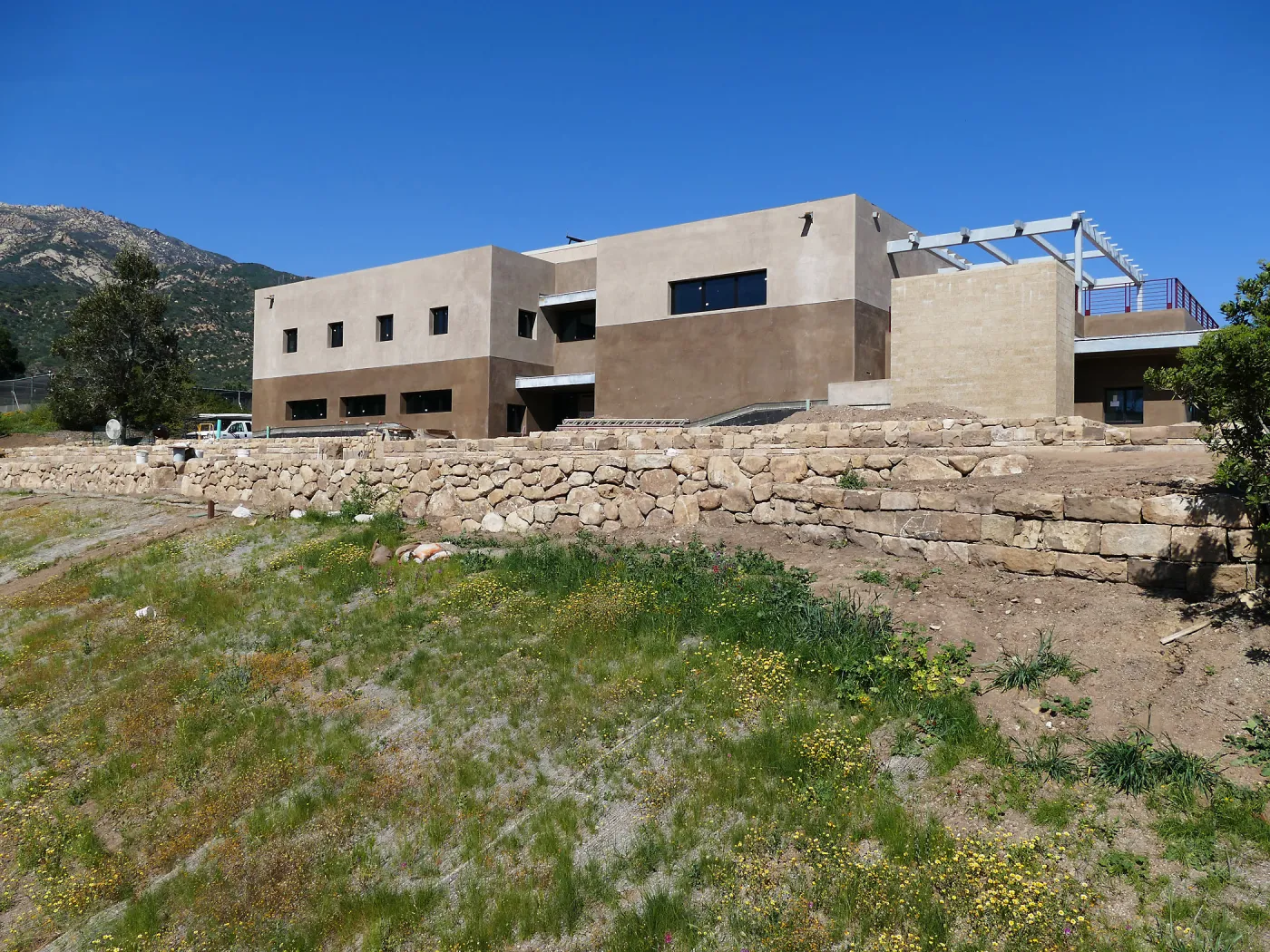 Pritzlaff Conservation Center Construction, west face looking northeast