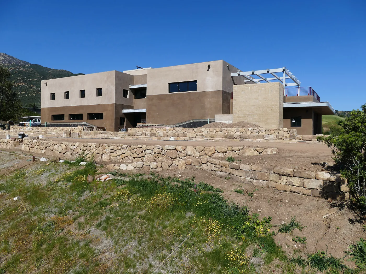 Pritzlaff Conservation Center Construction, west face looking northeast