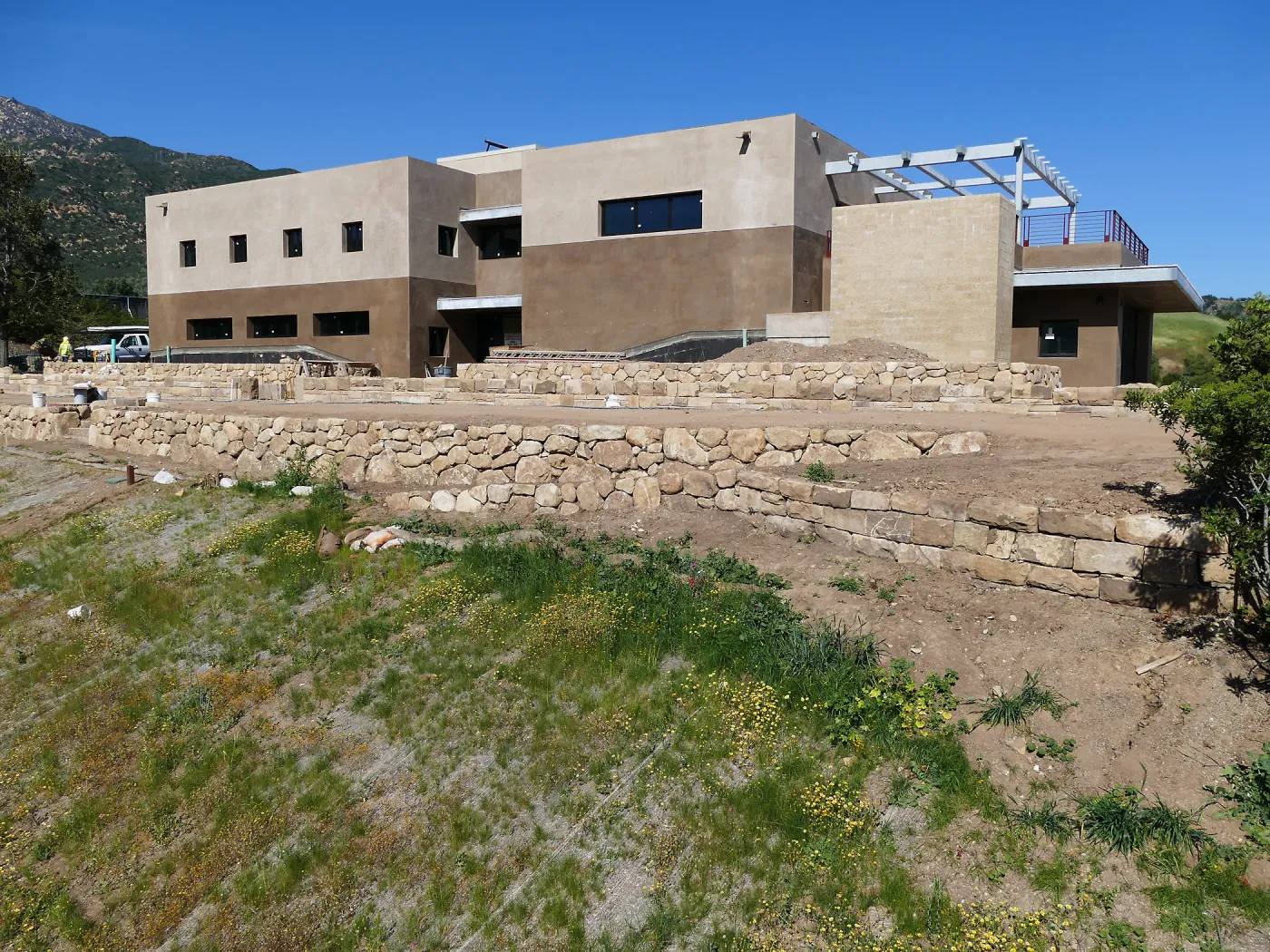 Pritzlaff Conservation Center Construction, west face looking northeast