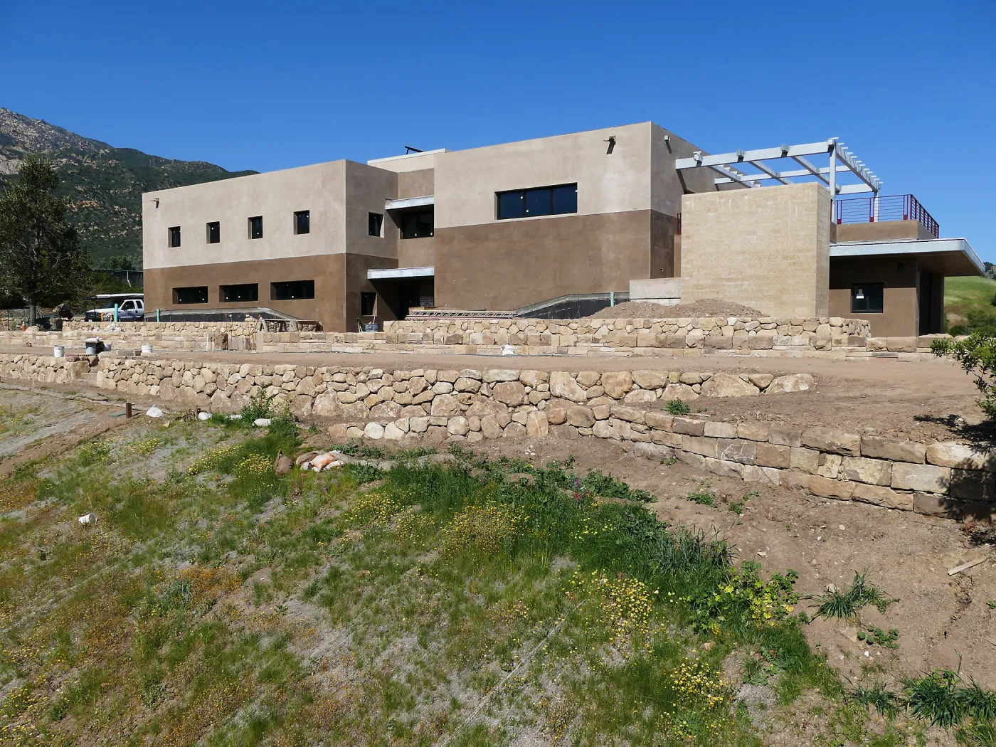 Pritzlaff Conservation Center Construction, west face looking northeast