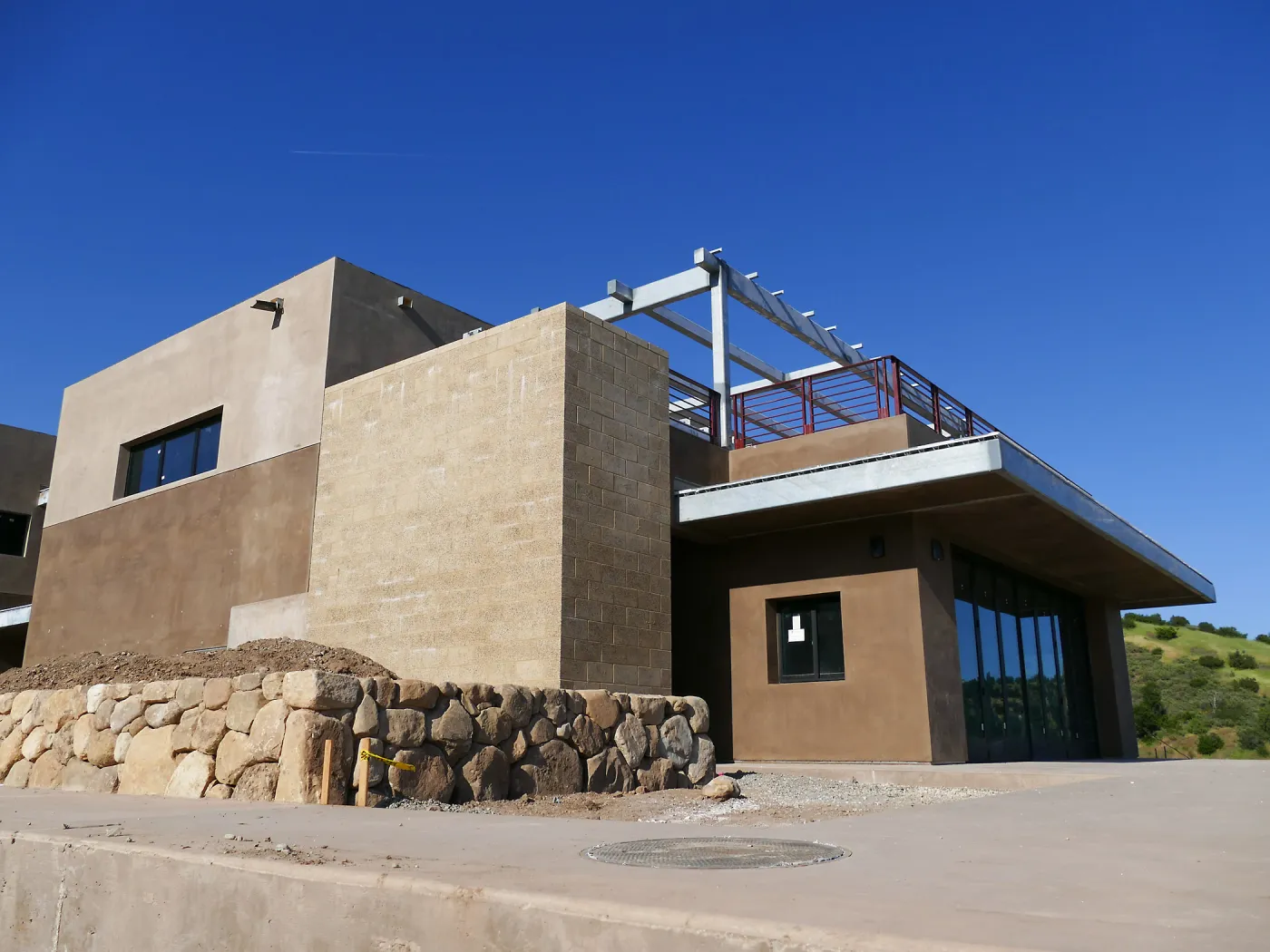 Pritzlaff Conservation Center Construction, Exterior looking northeast