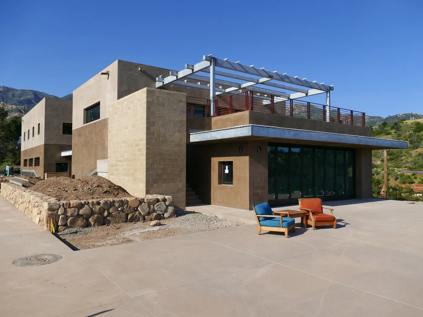 Pritzlaff Conservation Center Construction, Exterior looking northeast