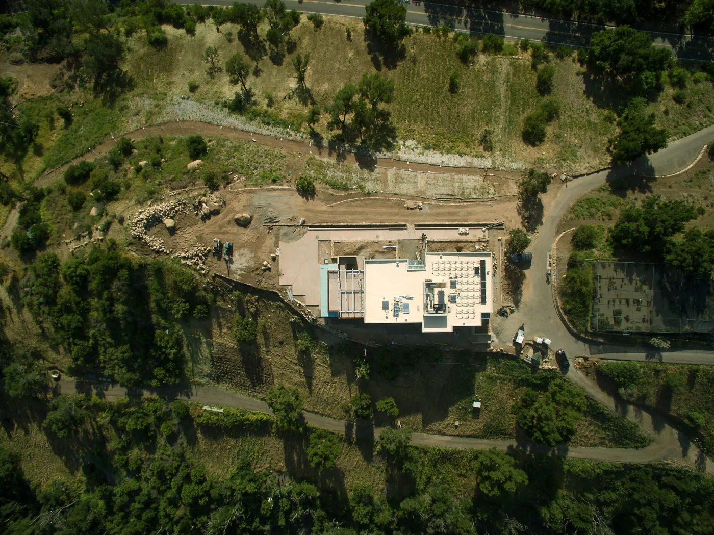 Pritzlaff Conservation Center Construction, aerial view