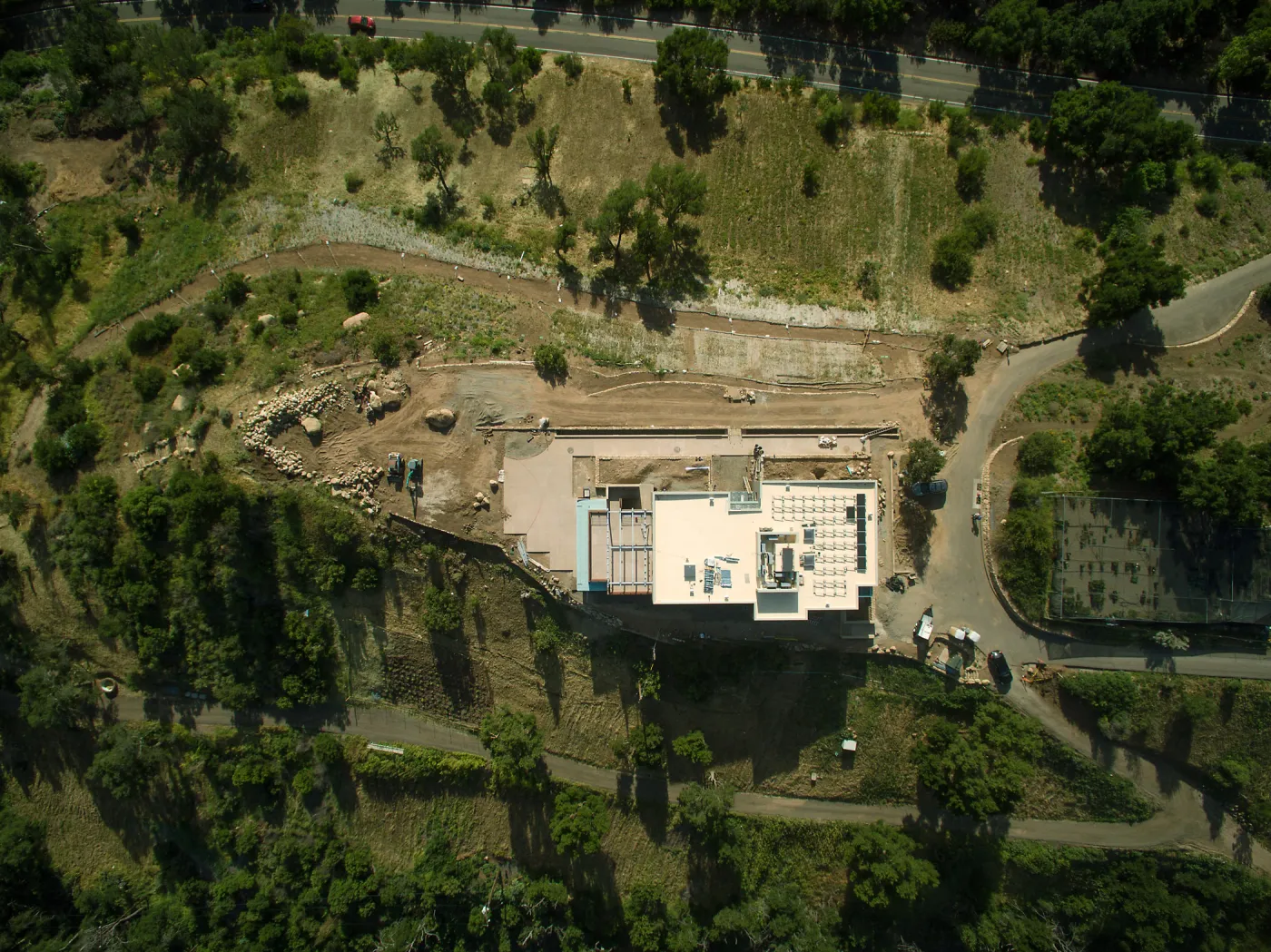Pritzlaff Conservation Center Construction, aerial view