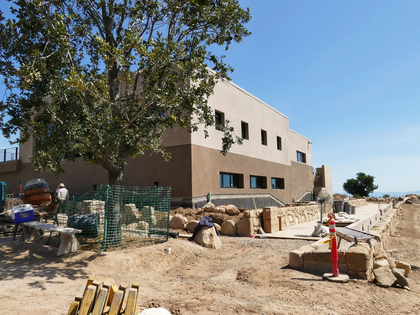 Pritzlaff Conservation Center Construction, Exterior looking southeast
