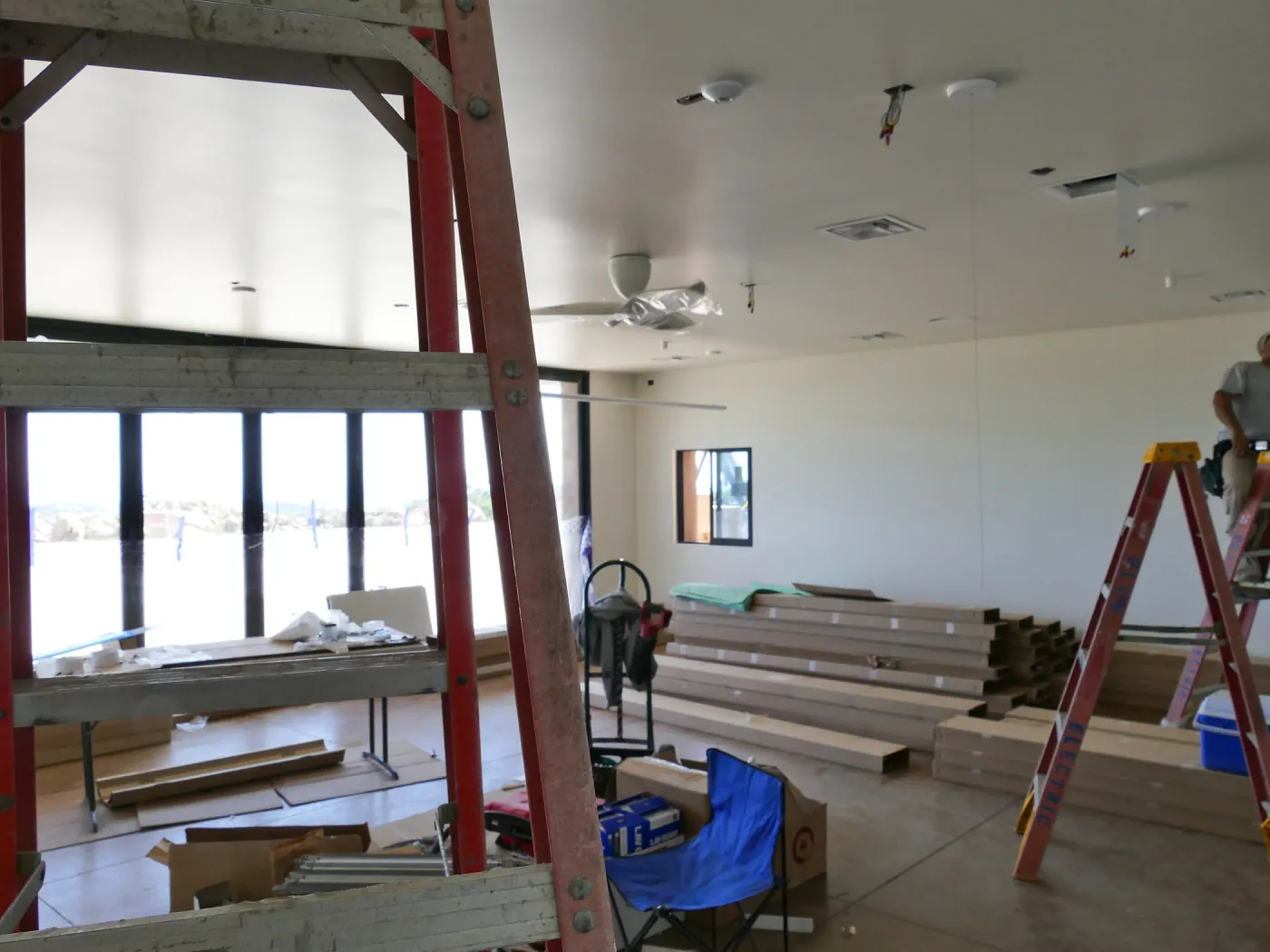 Pritzlaff Conservation Center Construction, Exhibit Room, looking southwest