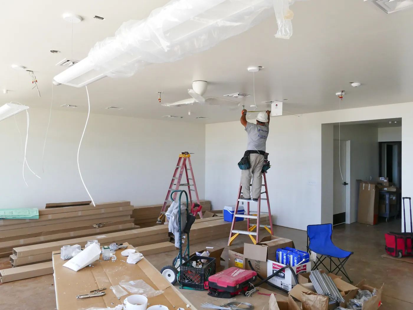 Pritzlaff Conservation Center Construction, Exhibit Room, looking northwest
