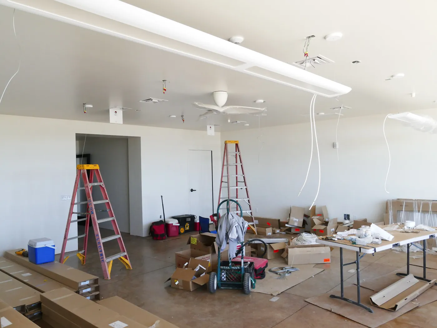 Pritzlaff Conservation Center Construction, Exhibit Room, looking northeast