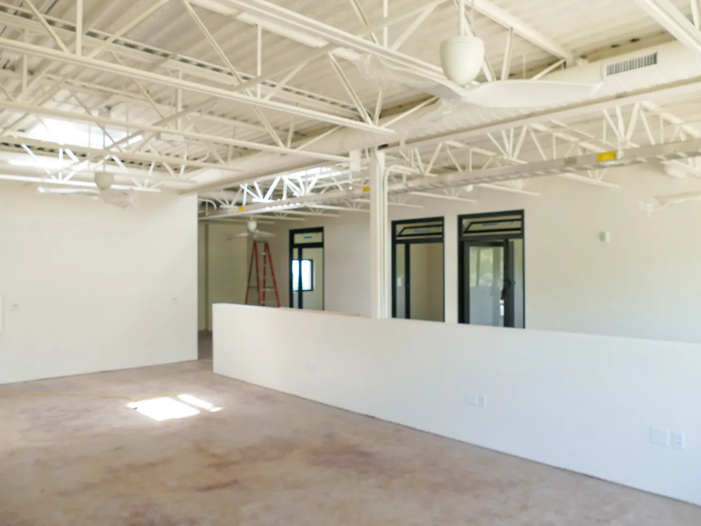 Pritzlaff Conservation Center Construction, looking southwest across Administrative office area