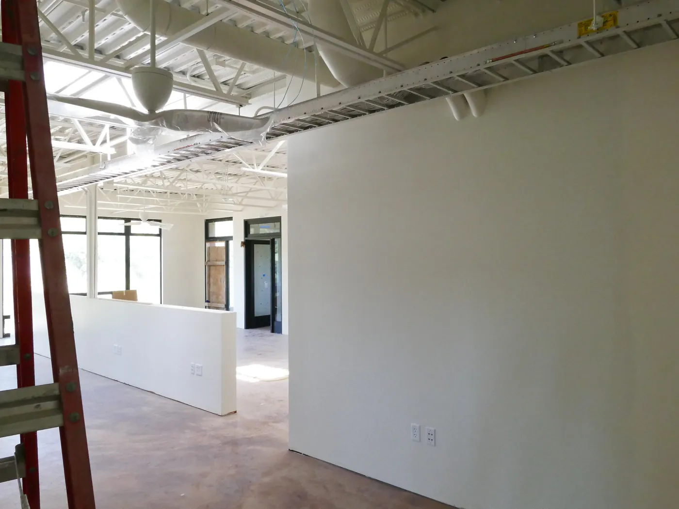 Pritzlaff Conservation Center Construction, looking northeast across Administrative office area