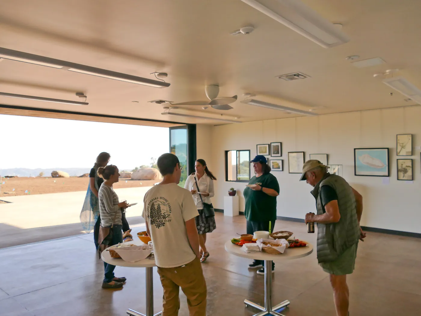 Pritzlaff Conservation Center Construction, Exhibit Room, looking southwest, Island Sanctuaries Exhibit Soft Opening 