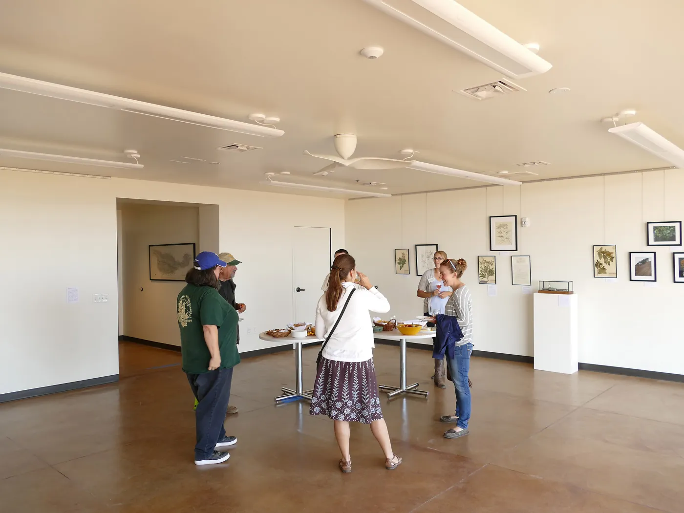 Pritzlaff Conservation Center Construction, Exhibit Room, looking northeast, Island Sanctuaries Exhibit Soft Opening 