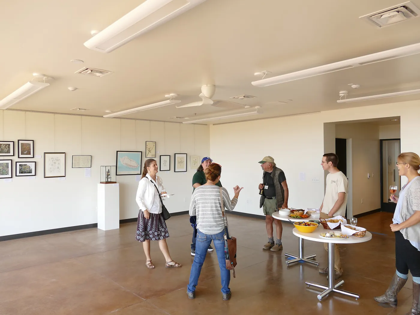 Pritzlaff Conservation Center Construction, Exhibit Room, looking northwest, Island Sanctuaries Exhibit Soft Opening 
