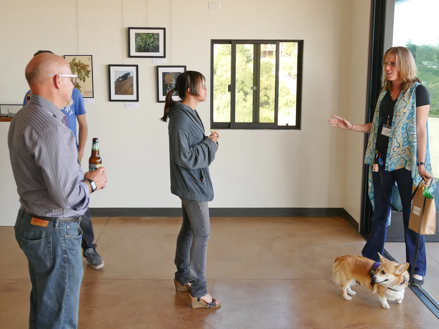 Island Sanctuaries Exhibit Soft Opening, recognizing Mona Luo for her volunteer work on the exhibit