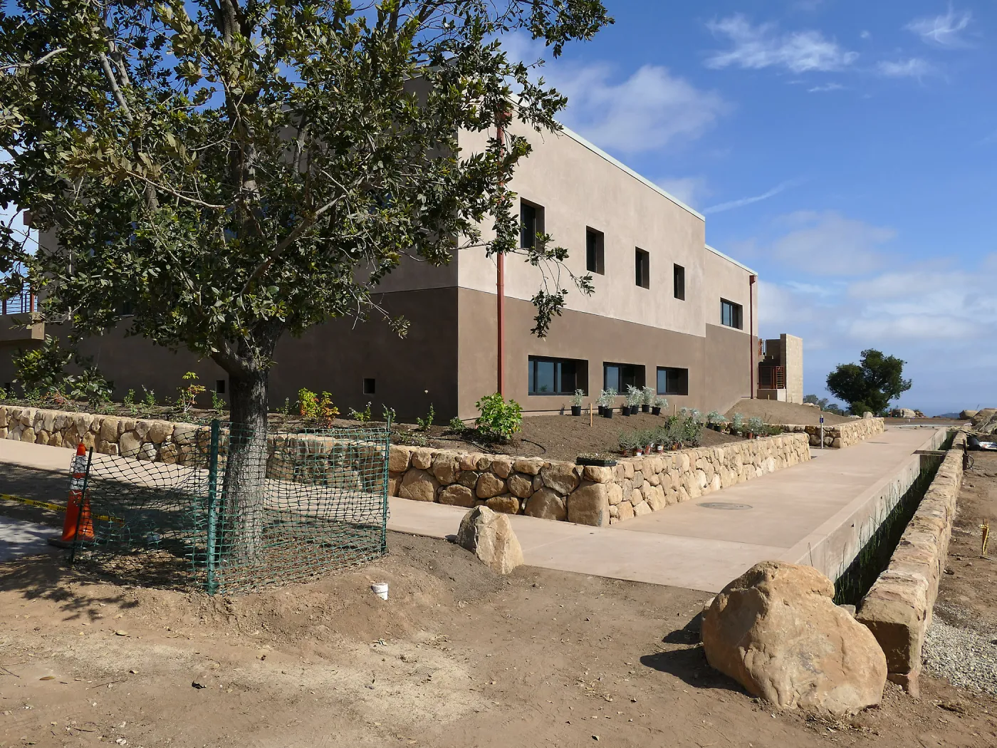 Pritzlaff Conservation Center Construction, Exterior looking southeast