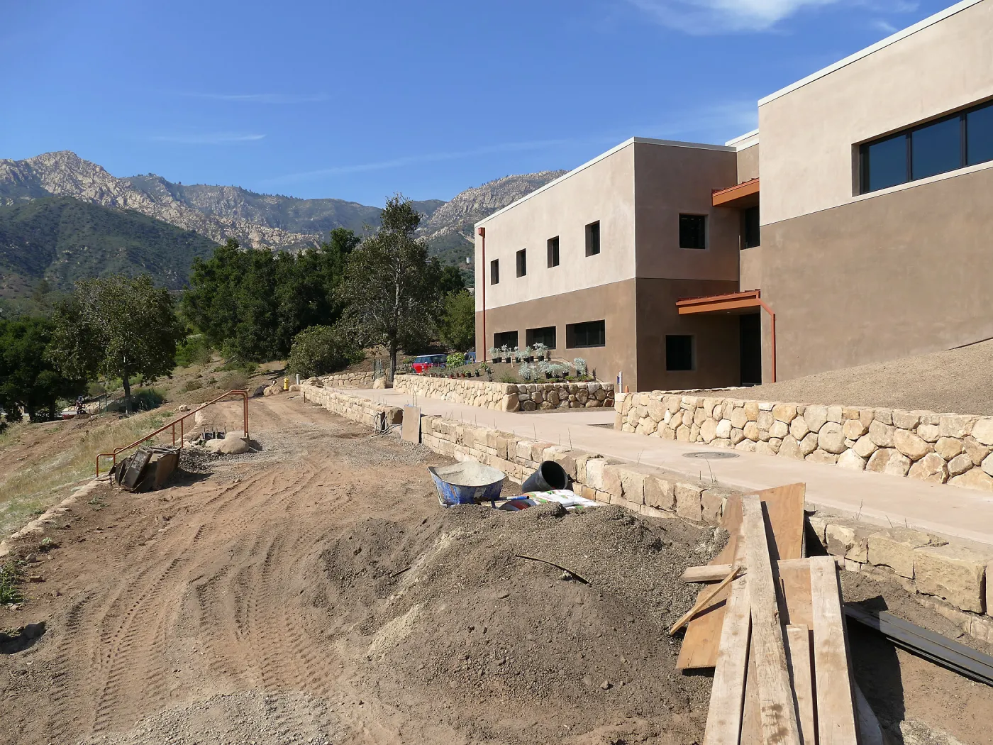 Pritzlaff Conservation Center Construction, west face looking northeast
