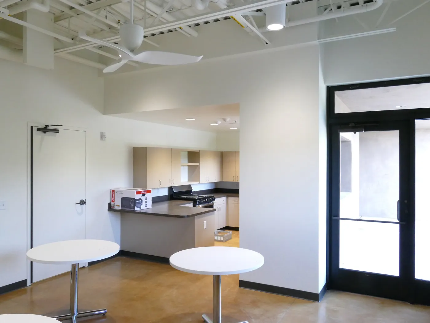 Pritzlaff Conservation Center Construction, looking northwest across first floor common area
