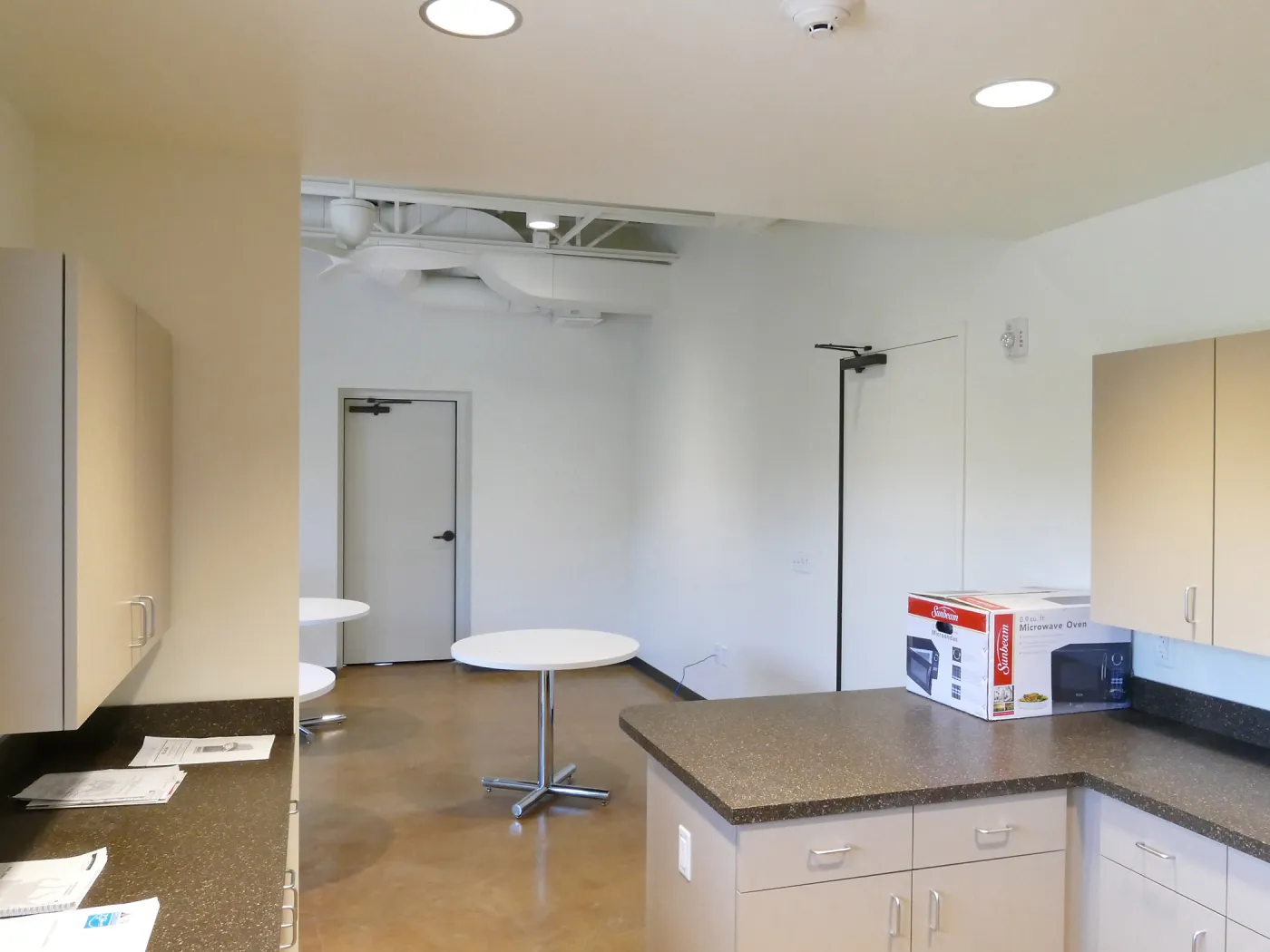 Pritzlaff Conservation Center Construction, looking southwest across first floor common area