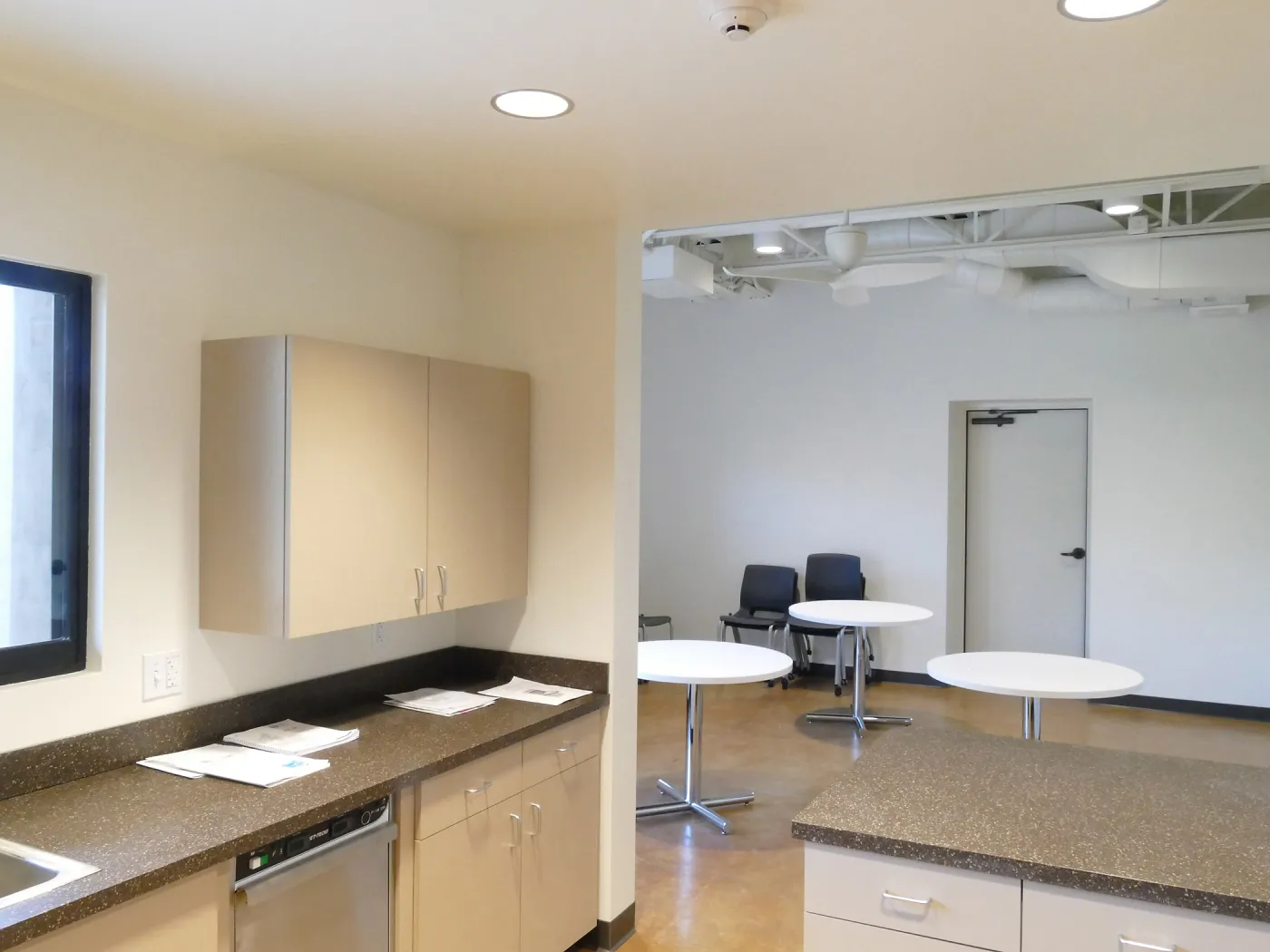 Pritzlaff Conservation Center Construction, Looking southeast across kitchen/breakroom