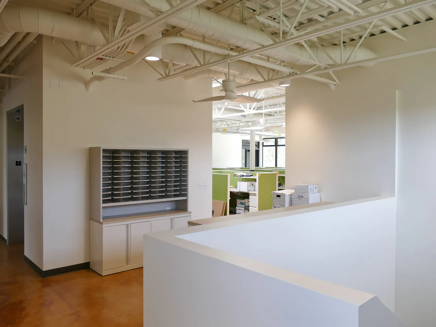 Pritzlaff Conservation Center Construction, looking northwest across Administrative office area