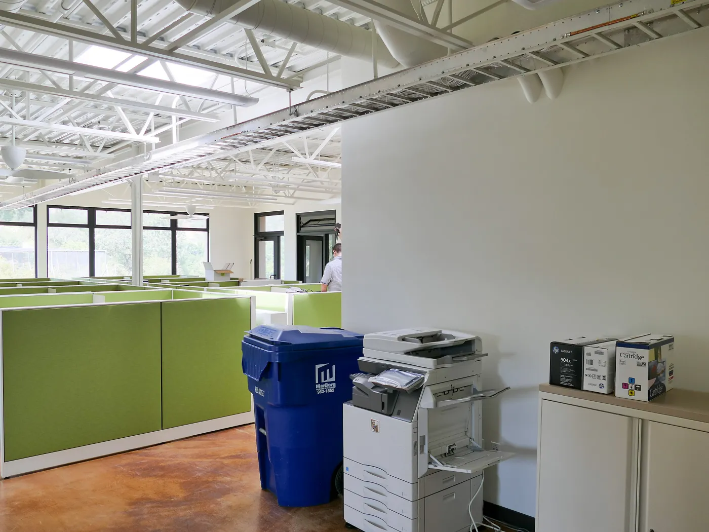 Pritzlaff Conservation Center Construction, looking northeast across Administrative office area
