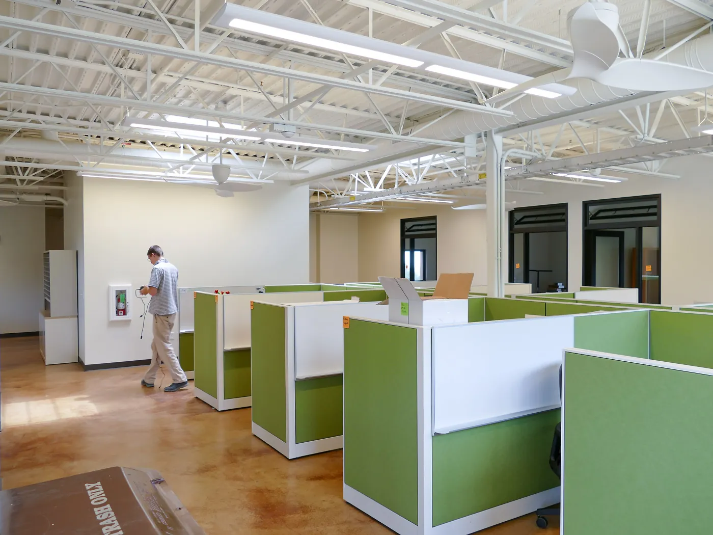 Pritzlaff Conservation Center Construction, looking southwest across Administrative office area