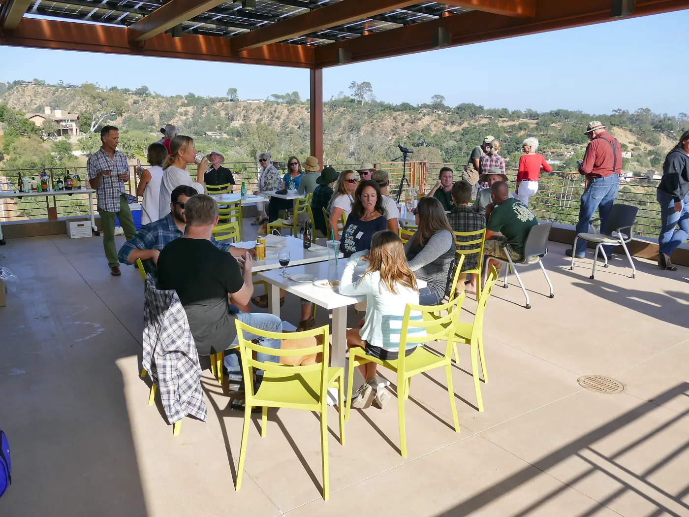 First SBBG staff social on new PCC deck